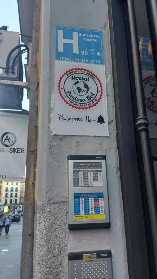 Hostal Andrea Sol Madrid Kültér fotó